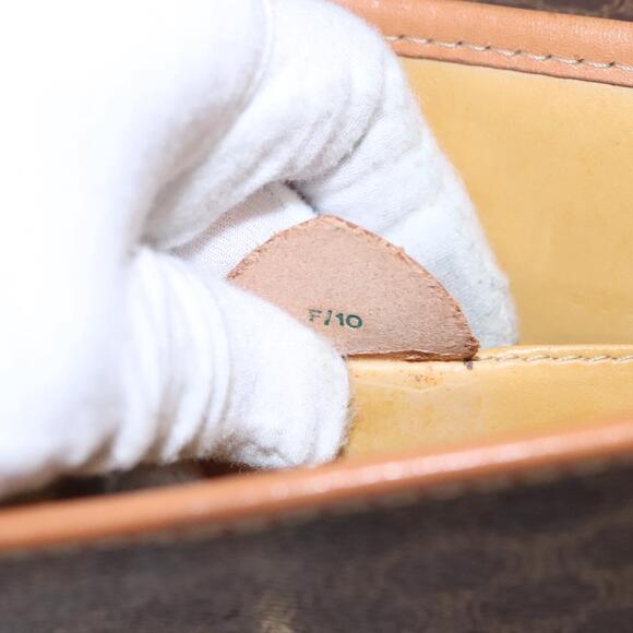 CELINE Macadam Canvas Hand Bag Pvc Leather Brown - Picture 13 of 13